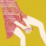Hands And Dragonfly-Nicole De Rueda-Framed Art Print