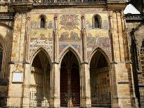 Prague. St. Vitus Cathedral. the Golden Gate. Mosaic of the Last Judgement (1372)-Nicoletto Semitecolo-Framed Photographic Print