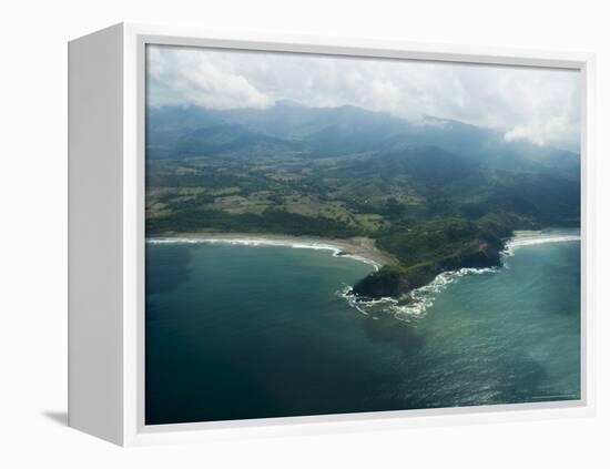 Nicoya Peninsula from the Air, Costa Rica, Central America-R H Productions-Framed Premier Image Canvas