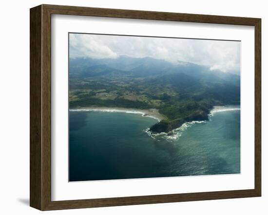 Nicoya Peninsula from the Air, Costa Rica, Central America-R H Productions-Framed Photographic Print