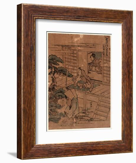 Nidanme-Katsushika Hokusai-Framed Giclee Print