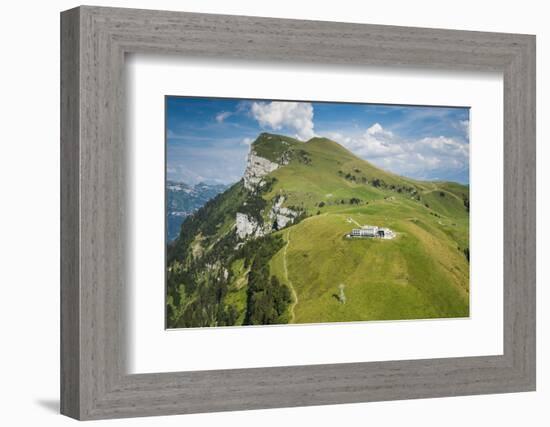 Niderbauen, Mountain Seelis, Aerial Picture, Emmetten, Zentralschweiz, Region of Vierwaldstättersee-Frank Fleischmann-Framed Photographic Print