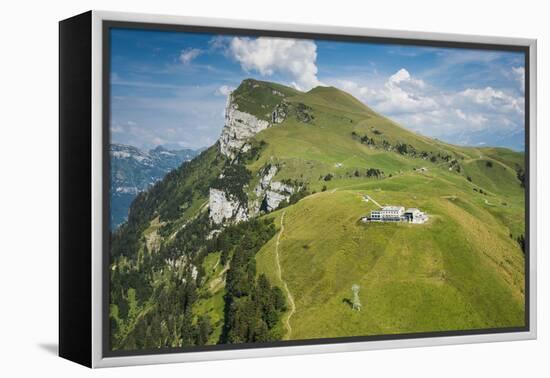 Niderbauen, Mountain Seelis, Aerial Picture, Emmetten, Zentralschweiz, Region of Vierwaldstättersee-Frank Fleischmann-Framed Premier Image Canvas