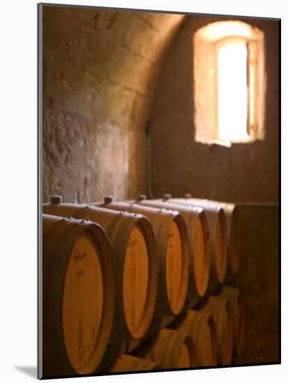 Niebaum-Coppola Estate Winery Wine Cellar, Rutherford, Napa Valley, California-Walter Bibikow-Mounted Photographic Print