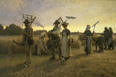 Home-Coming of the Harvesters, 1885-Niels Fr Schiottz-Jensen-Premier Image Canvas