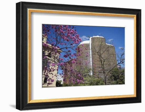 Niemeyer Building, Belo Horizonte, Minas Gerais, Brazil, South America-Ian Trower-Framed Photographic Print