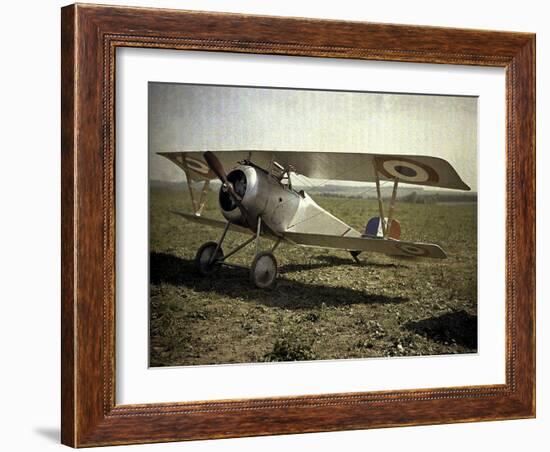 Nieuport Biplane, Aisne, France, 1917-Fernand Cuville-Framed Giclee Print