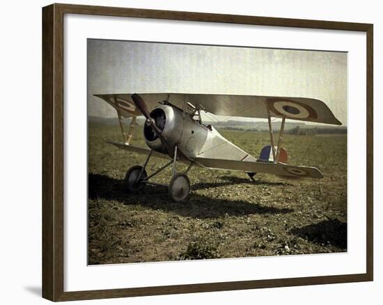 Nieuport Biplane, Aisne, France, 1917-Fernand Cuville-Framed Giclee Print