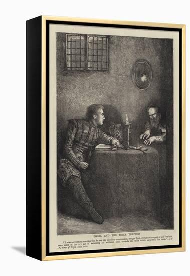 Nigel and the Miser Trapbois-Sir James Dromgole Linton-Framed Premier Image Canvas