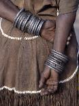 White Beadwork and Circular Scar on Cheek of This Maasai Girl, from the Kisongo Group-Nigel Pavitt-Photographic Print