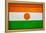 Niger Flag Design with Wood Patterning - Flags of the World Series-Philippe Hugonnard-Framed Stretched Canvas