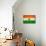 Niger Flag Design with Wood Patterning - Flags of the World Series-Philippe Hugonnard-Mounted Art Print displayed on a wall