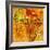 Niger on Actual Map of Africa-michal812-Framed Premium Giclee Print