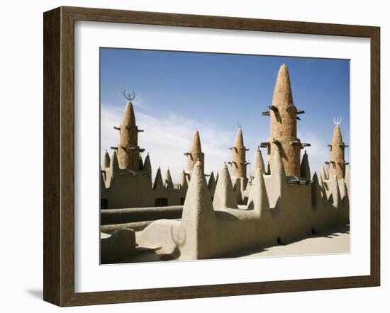 Niger, the Minarets of Kotaka Mosque, Mali-Nigel Pavitt-Framed Photographic Print