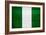 Nigeria Flag Design with Wood Patterning - Flags of the World Series-Philippe Hugonnard-Framed Art Print