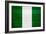 Nigeria Flag Design with Wood Patterning - Flags of the World Series-Philippe Hugonnard-Framed Art Print