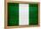 Nigeria Flag Design with Wood Patterning - Flags of the World Series-Philippe Hugonnard-Framed Stretched Canvas