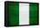 Nigeria Flag Design with Wood Patterning - Flags of the World Series-Philippe Hugonnard-Framed Stretched Canvas