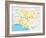 Nigeria Political Map-Peter Hermes Furian-Framed Art Print