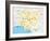 Nigeria Political Map-Peter Hermes Furian-Framed Art Print