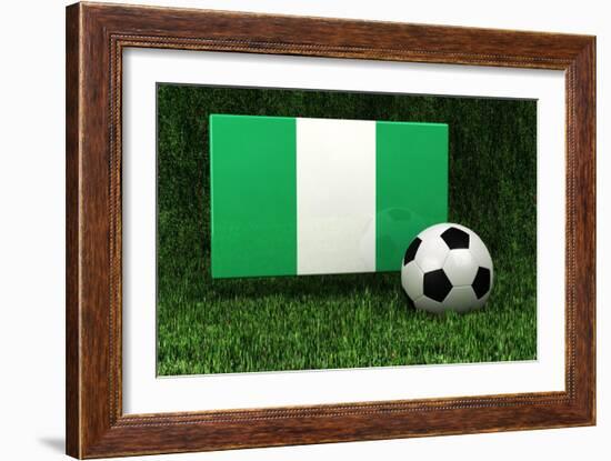 Nigeria Soccer-badboo-Framed Art Print