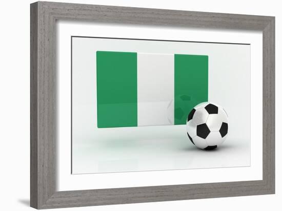 Nigeria Soccer-badboo-Framed Art Print