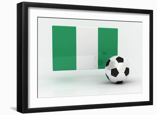 Nigeria Soccer-badboo-Framed Art Print