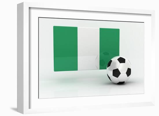 Nigeria Soccer-badboo-Framed Art Print