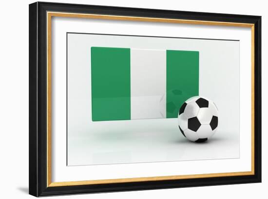 Nigeria Soccer-badboo-Framed Art Print