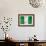 Nigerian Flag-daboost-Framed Art Print displayed on a wall