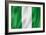 Nigerian Flag-daboost-Framed Art Print