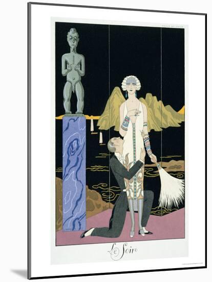 Night, 1925-Georges Barbier-Mounted Giclee Print