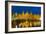 Night Amsterdam Canal and Centraal Station-kavalenkava volha-Framed Photographic Print