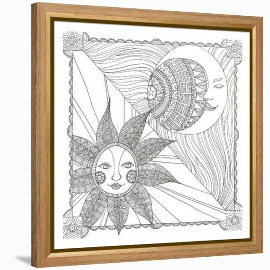 Night And Day-Pam Varacek-Framed Stretched Canvas