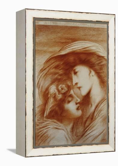 Night and Her Child Sleep, 1892 (Red Chalk on Paper)-Simeon Solomon-Framed Premier Image Canvas