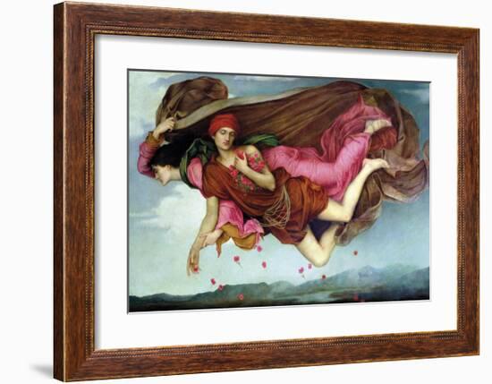 Night and Sleep-Evelyn De Morgan-Framed Premium Giclee Print