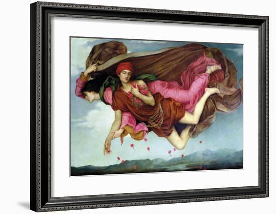 Night and Sleep-Evelyn De Morgan-Framed Premium Giclee Print