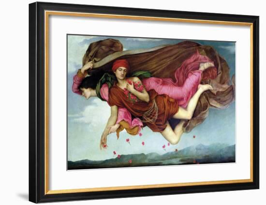 Night and Sleep-Evelyn De Morgan-Framed Premium Giclee Print