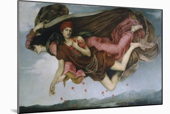 Night and Sleep-Evelyn De Morgan-Mounted Giclee Print