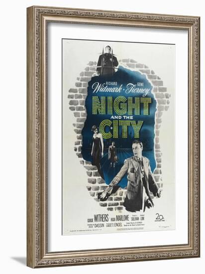 Night And the City, 1950, Directed by Jules Dassin-null-Framed Giclee Print