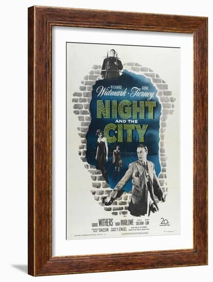 Night And the City, 1950, Directed by Jules Dassin--Framed Giclee Print