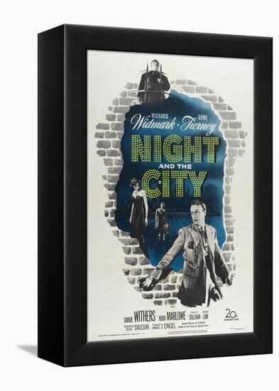 Night And the City, 1950, Directed by Jules Dassin-null-Framed Premier Image Canvas