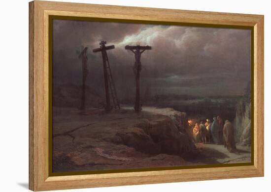 Night At Calvary-Vasili Petrovich Vereshchagin-Framed Premier Image Canvas