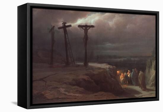 Night At Calvary-Vasili Petrovich Vereshchagin-Framed Premier Image Canvas