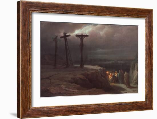 Night At Calvary-Vasili Petrovich Vereshchagin-Framed Giclee Print