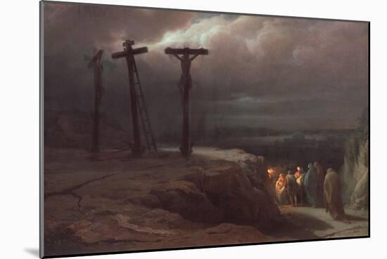 Night At Calvary-Vasili Petrovich Vereshchagin-Mounted Giclee Print