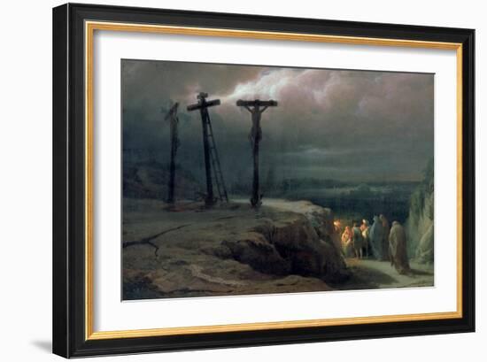 Night at Golgotha, 1869-Vasilij Vereshchagin-Framed Giclee Print