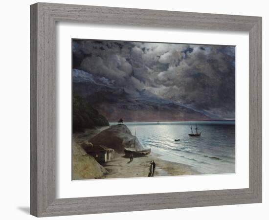 Night at Gurzuf, 1891-Ivan Konstantinovich Aivazovsky-Framed Premium Giclee Print