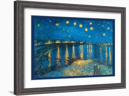 Night at the Rhone-Vincent van Gogh-Framed Art Print