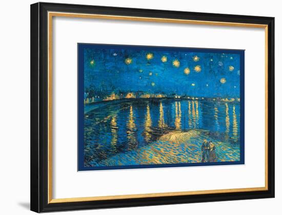 Night at the Rhone-Vincent van Gogh-Framed Art Print